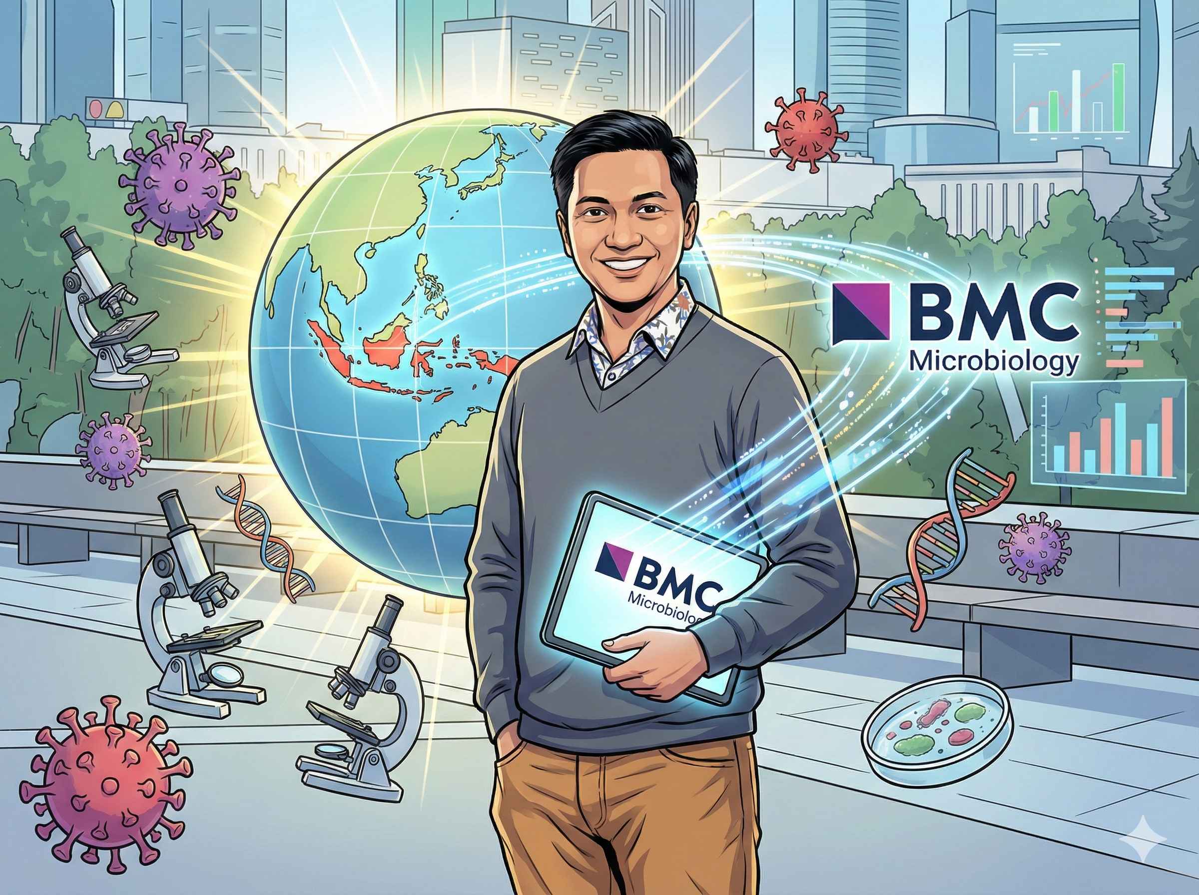 Rekam Jejak Prestasi Akademisi UNAIR: Dr. Arif Nur Muhammad Ansori dalam Editorial Board BMC Microbiology