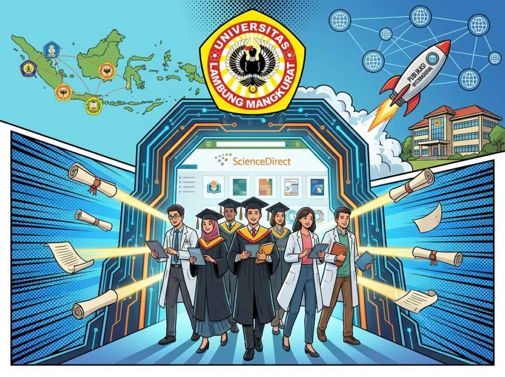 Strategi Akses ScienceDirect ULM Transformasi Riset Menuju Reputasi Global