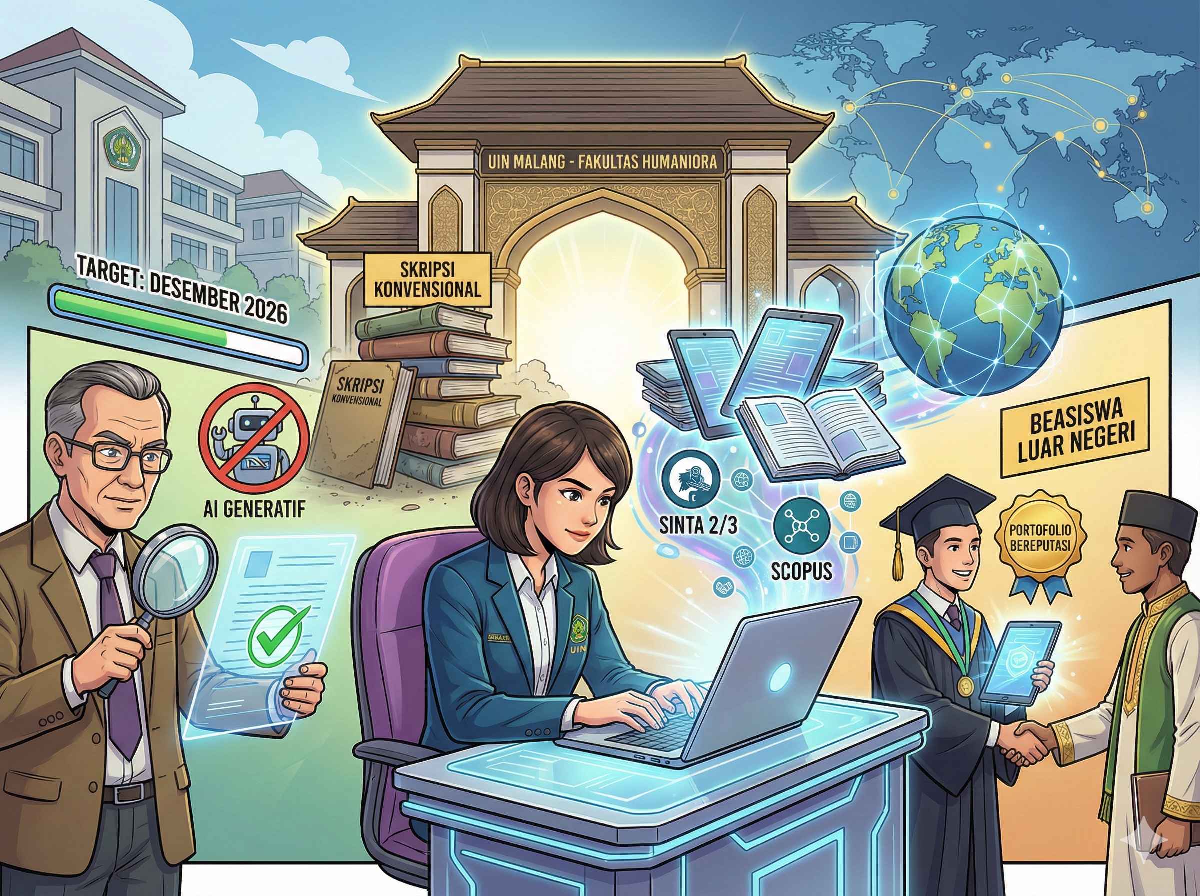 Transformasi Budaya Akademik: Jalur Artikel Ilmiah Sastra Inggris UIN Malang sebagai Standar Baru Kelulusan Berdaya Saing Global