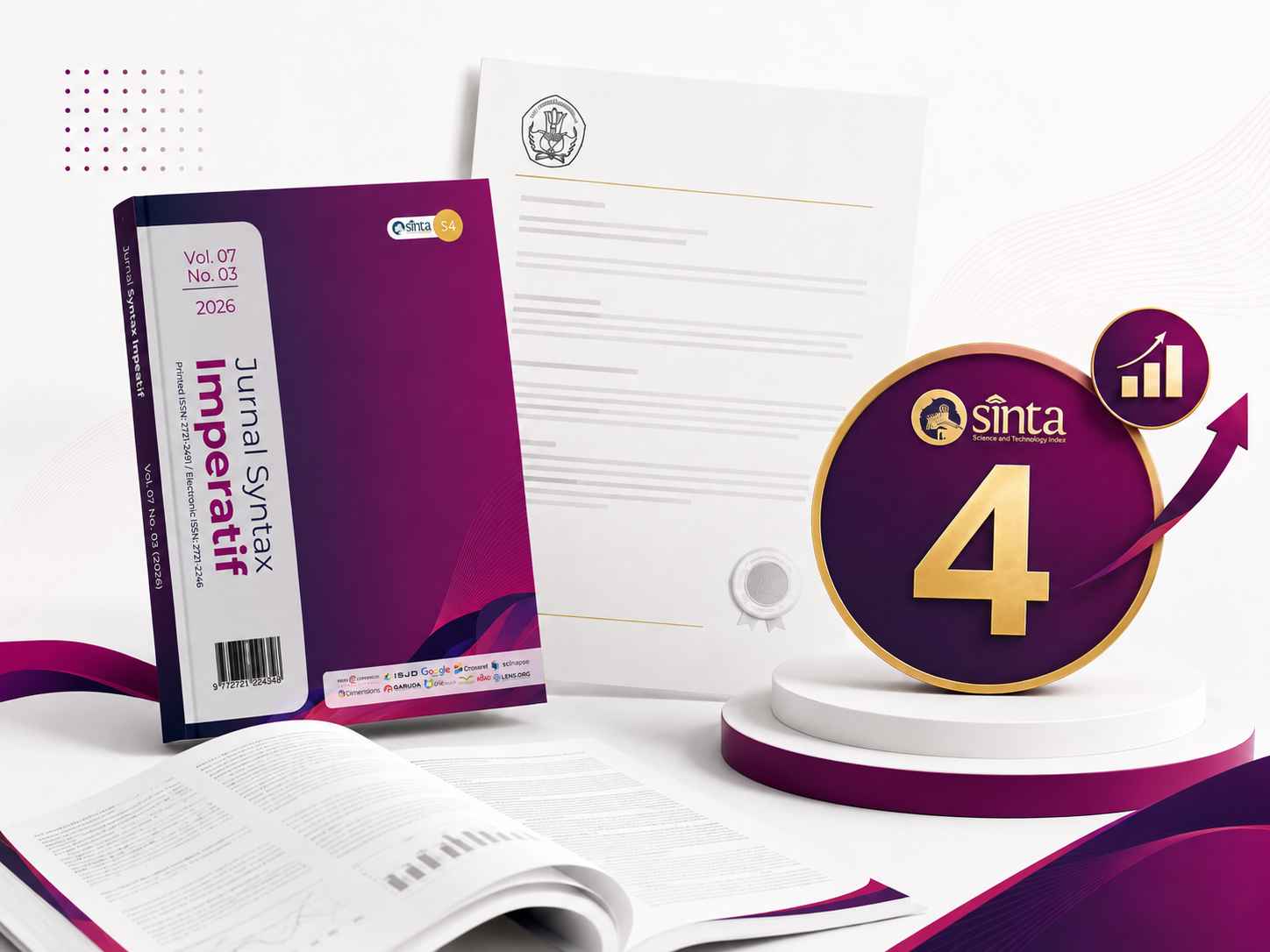 Jurnal Syntax Imperatif Resmi Naik Peringkat dari SINTA 5 ke SINTA 4