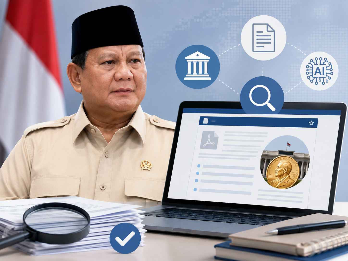 Viral Paper “Nobel MBG” di SSRN Cantumkan Nama Prabowo: Benarkah Resmi dan Dibuat AI?